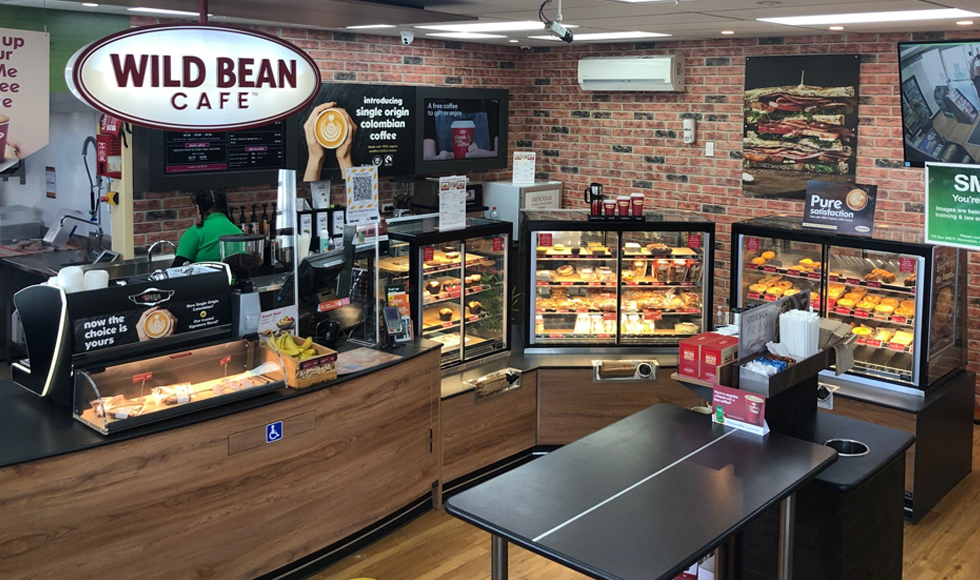 Image showing the FPG c-store renovation including FPG Inline 5000 Series food display cabinets at BP Linwood, Christchurch, New Zealand.