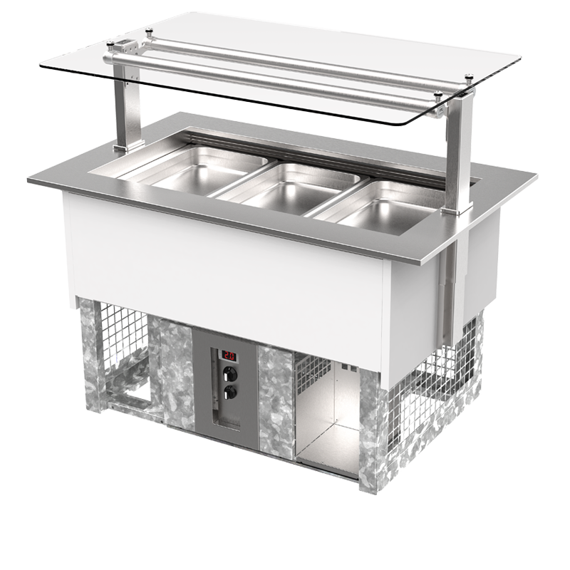 FPG Inline GN In-counter 3 pan buffet cabinet