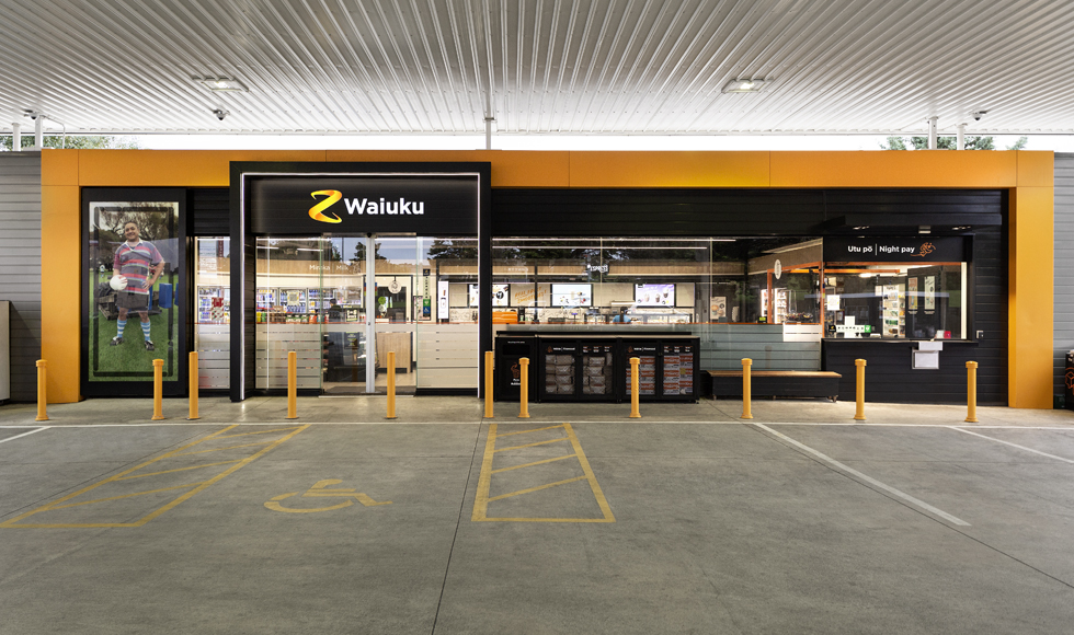 Image of Z Energy Waiuku FPG c-store fitout. Auckland, New Zealand.