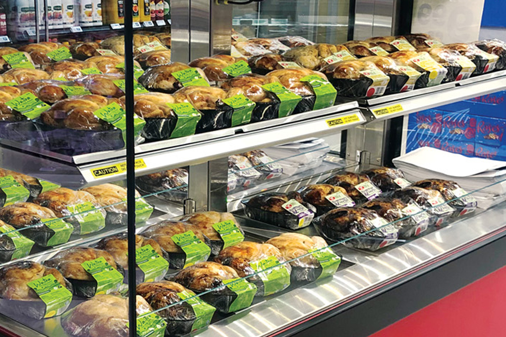 Inline 3000 Series square food display cabinet at the International Auckland Airport 2016