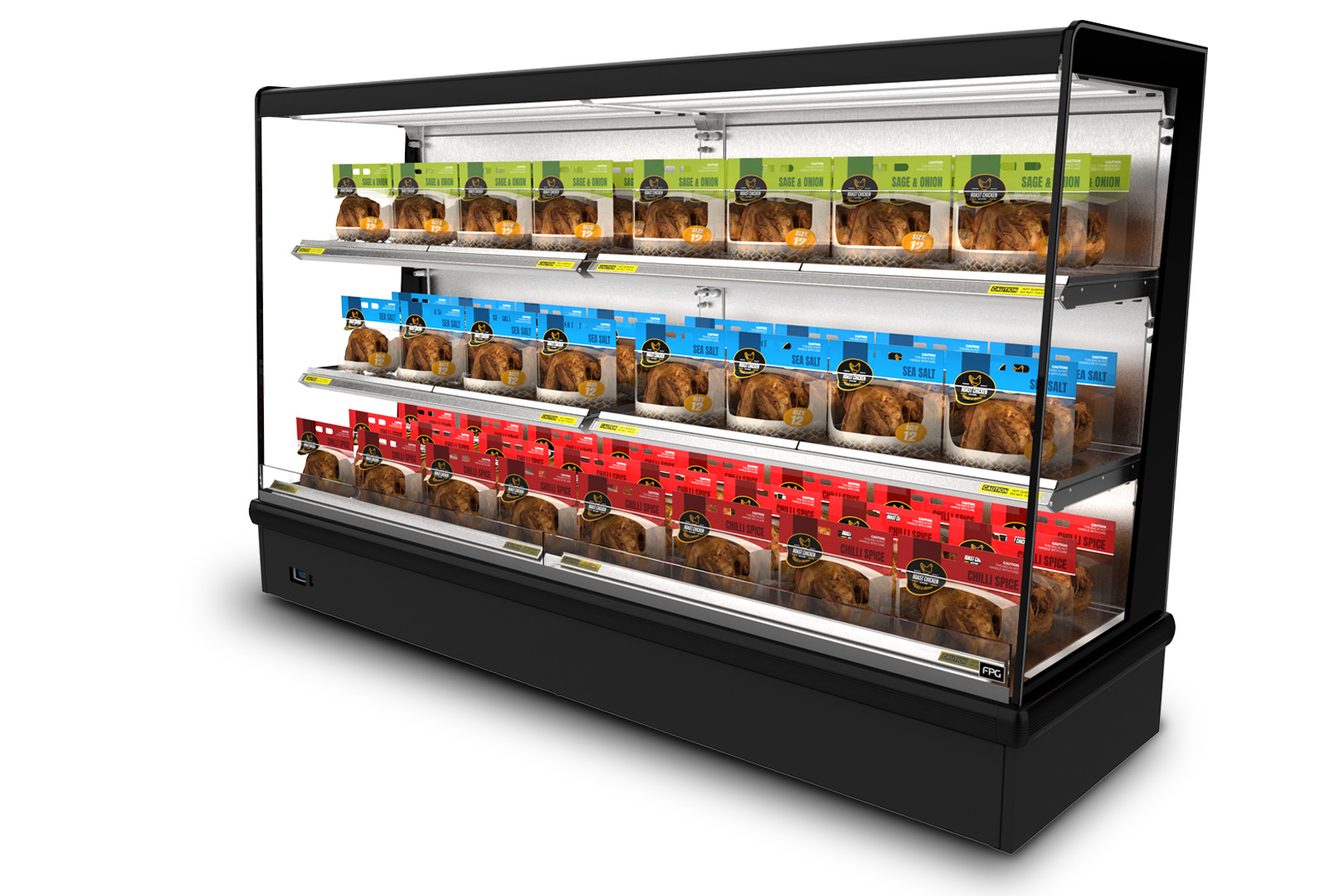 Inline 3000 Series square food display cabinet at the International Auckland Airport 2016