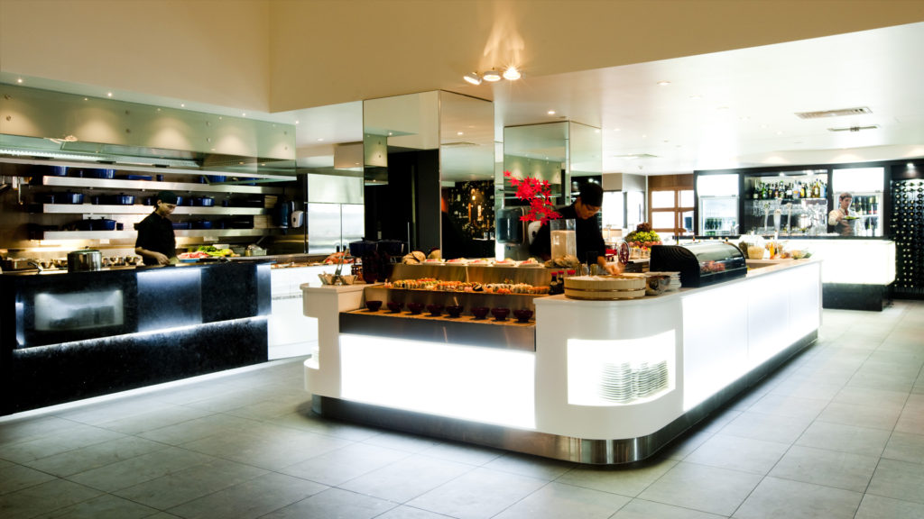 Image showing FPG custom food service stations at Eight Restaurant, Langham Hotel, Auckland, New Zealand.