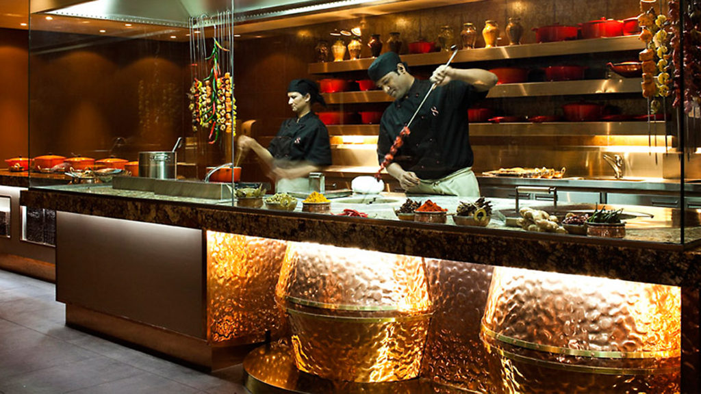 Image of the FPG custom Tandoori cooking station at Eight Restaurant, Langham Hotel, Auckland, New Zealand.