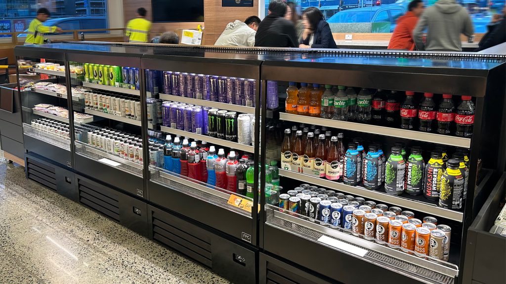 Image showing FPG Impulse food and drinks display cabinets at BP Newmarket, New Zealand