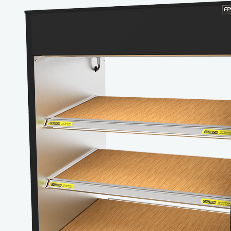 Image showing FPG Visair Pass Through with woodprint shelves.