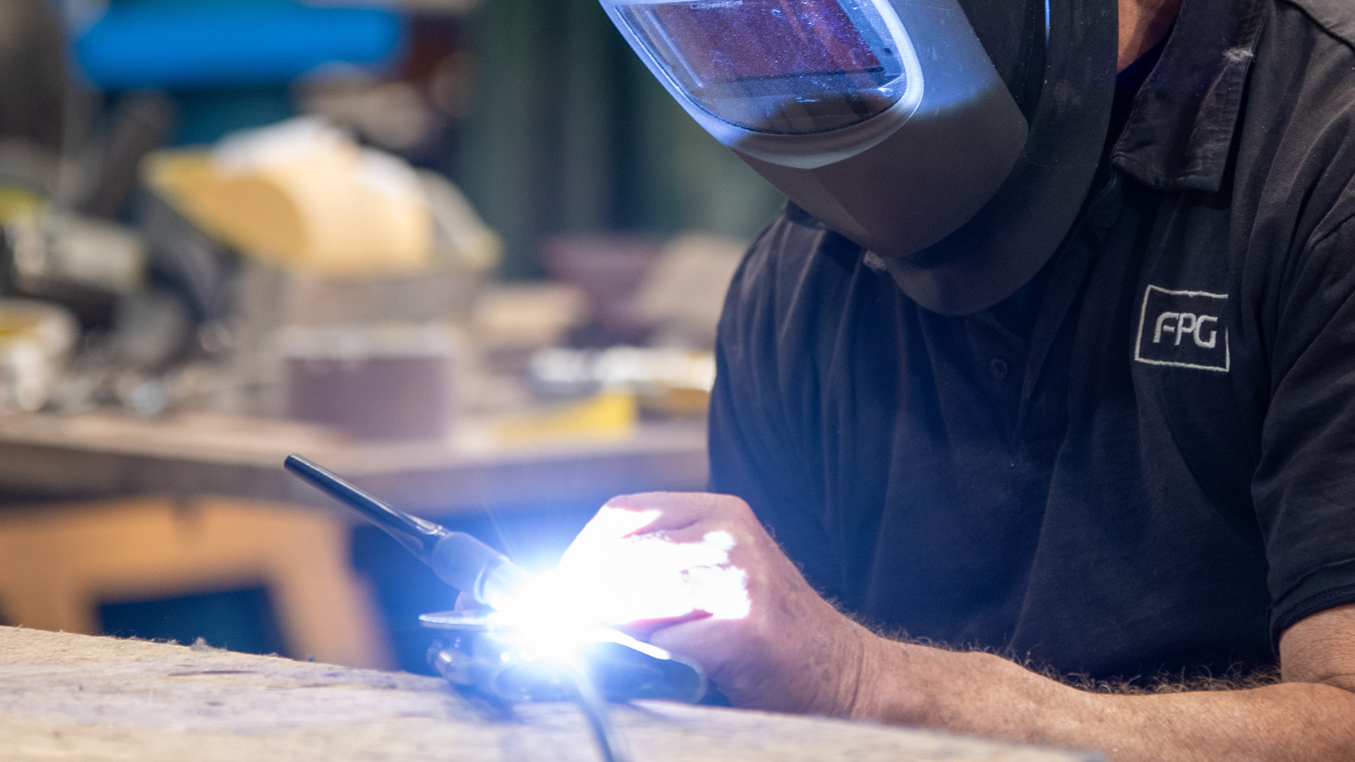 Image showing FPG Manufacturing Tech Welding department.