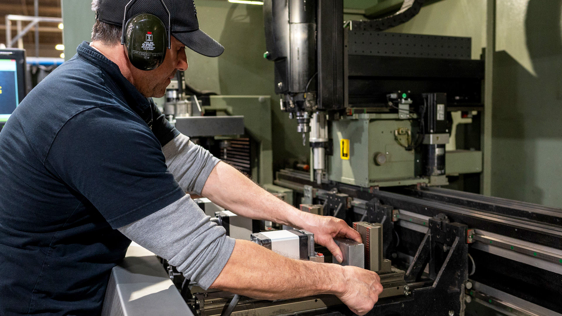 Image showing FPG CNC extrusion machining centre in operation.