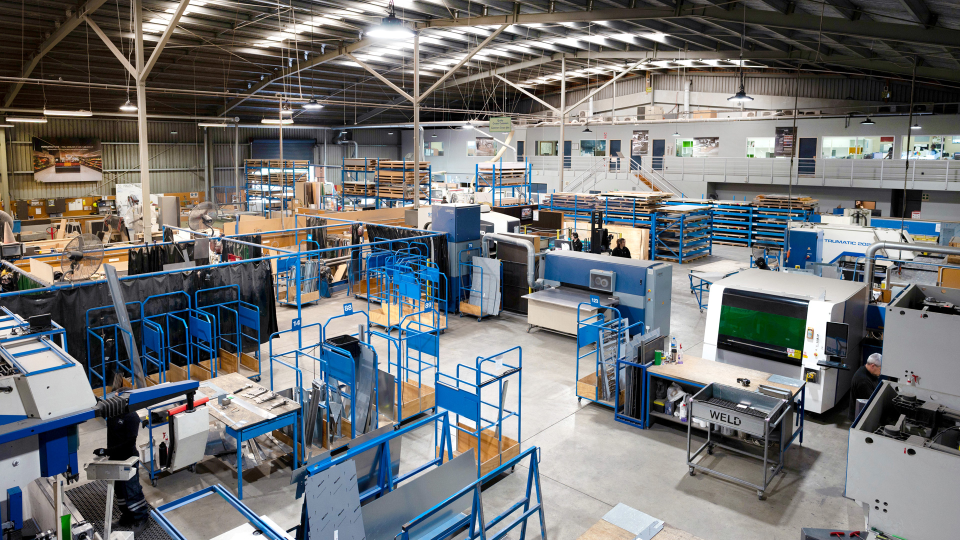 Image showing Laser and Deburring machines at FPG manufacturing plant in Napier, New Zealand