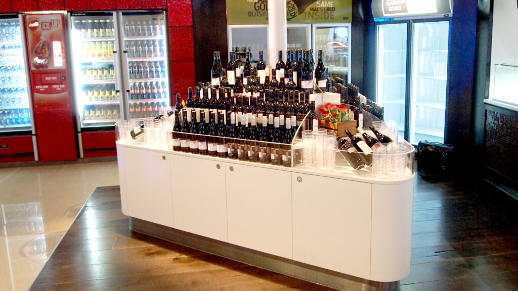 Image showing Hoyts Cinemas, Hamilton, New Zealand. FPG custom fitout - feature drinks display.