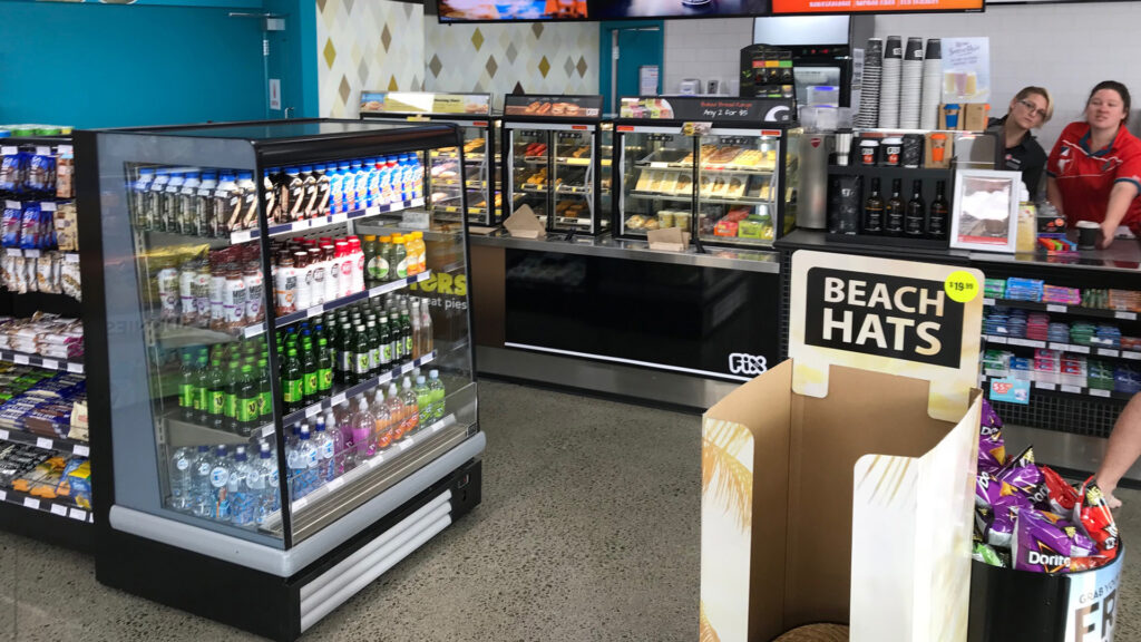 Image showing FPG Visair Upright Standard Refrigerated Drinks Display Cabinet - Caltex, New Zealand.