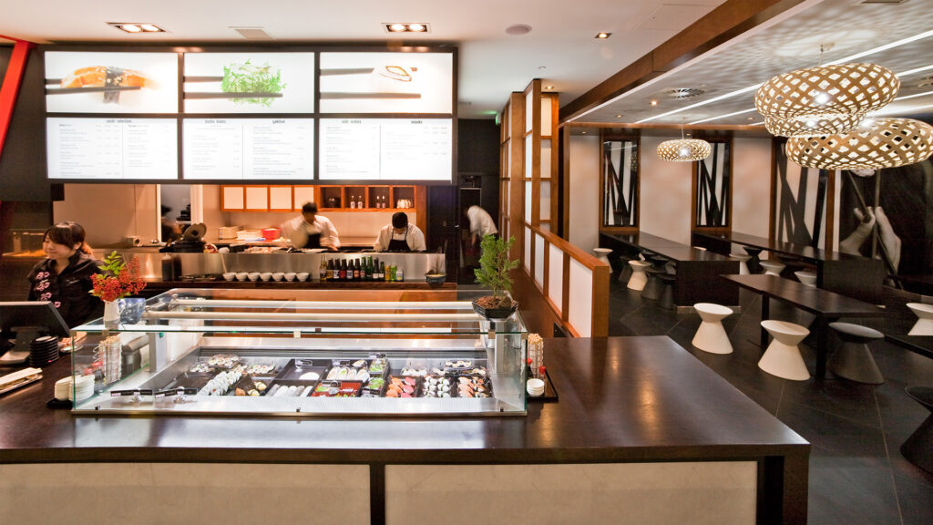 Image showing FPG Custom Sushi Cabinet - Christchurch Airport.