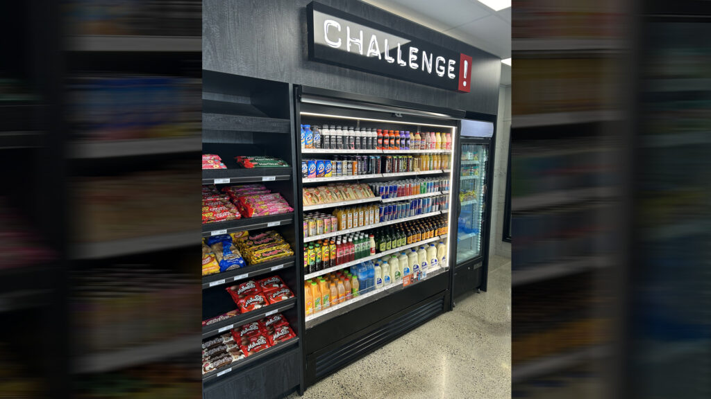 Image showing FPG Visair Slimline Refrigerated food and drinks display cabinet.