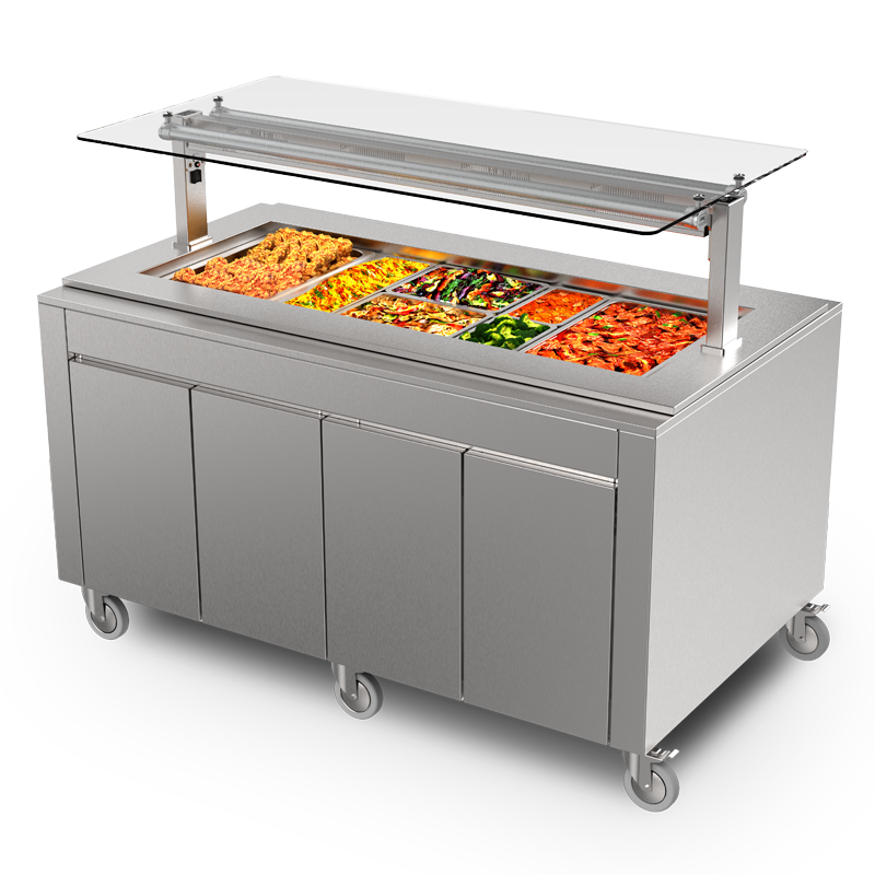 FPG Inline GN Mobile 3 pan buffet cabinet