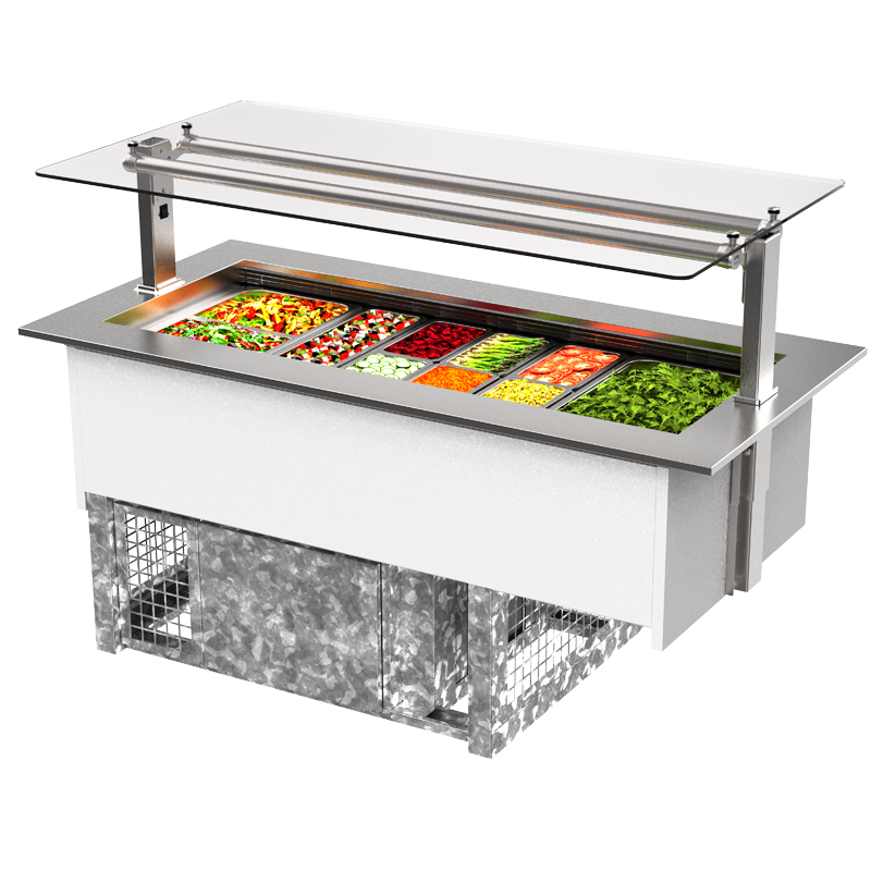 FPG Inline GN In-counter 3 pan buffet cabinet