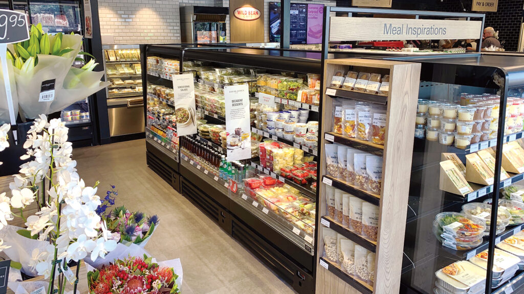 Image showing BP, Sydney, Australia. FPG Visair Upright Island Refrigerated with custom merchandising shelving.