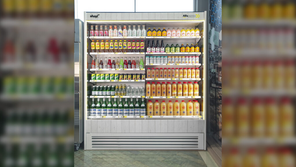 Image showing FPG Visair Slimline food and drinks display cabinet in the FPG showroom.