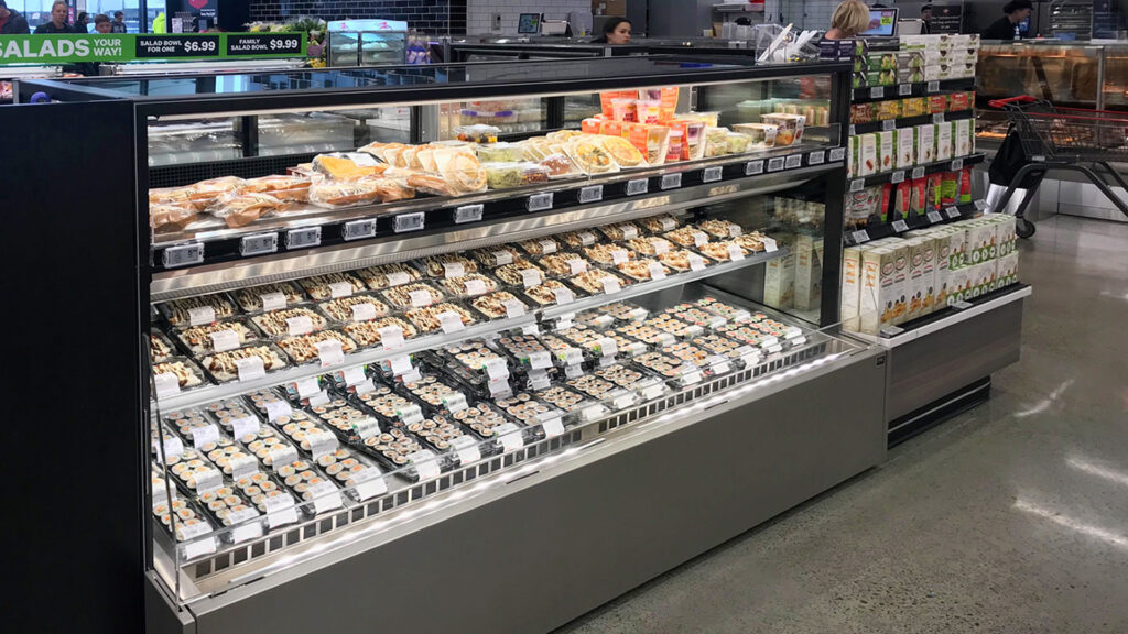 Image showing FPG Isoform Grab&Go 2400 refrigerated cabinet, New World Durham, Christchurch, New Zealand.