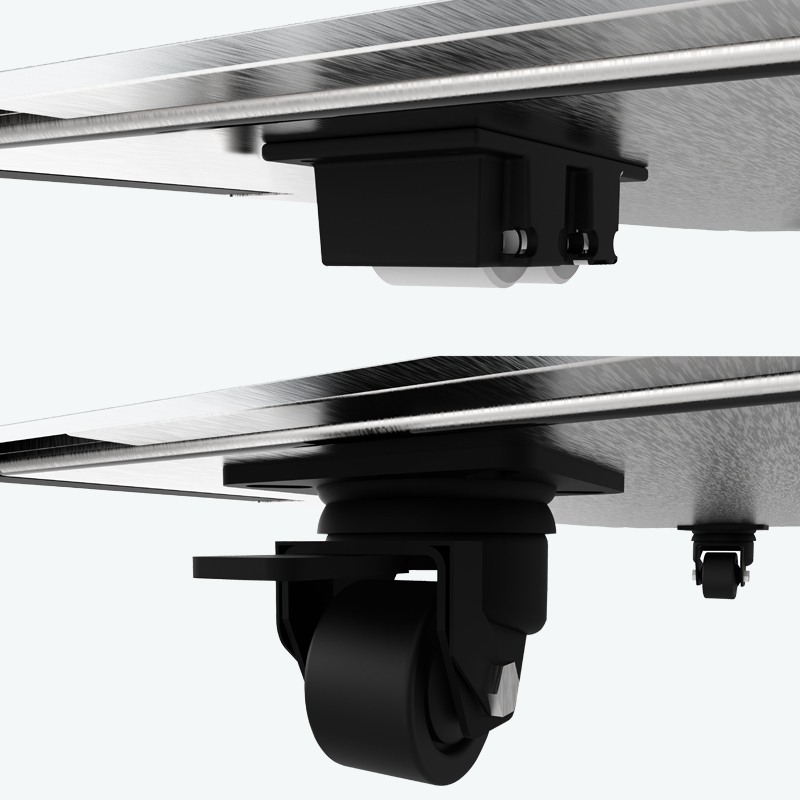 Image showing Options for rollers and heavy-duty castors are available for FPG Inline Series food display cabinets