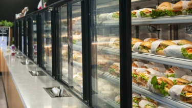 FPG Custom Fitout: Bakery c/w FPG Encore Series 8 Cabinets Bake Shack, Mount Maunganui, New Zealand. FPG bakery fitout including a lineup of FPG Encore Series 8 refrigerated and heated food display cabinets fitted with front sliding doors.